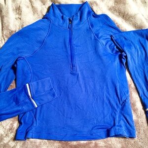 Lululemon Rulu Ribbed Cropped Half Zip